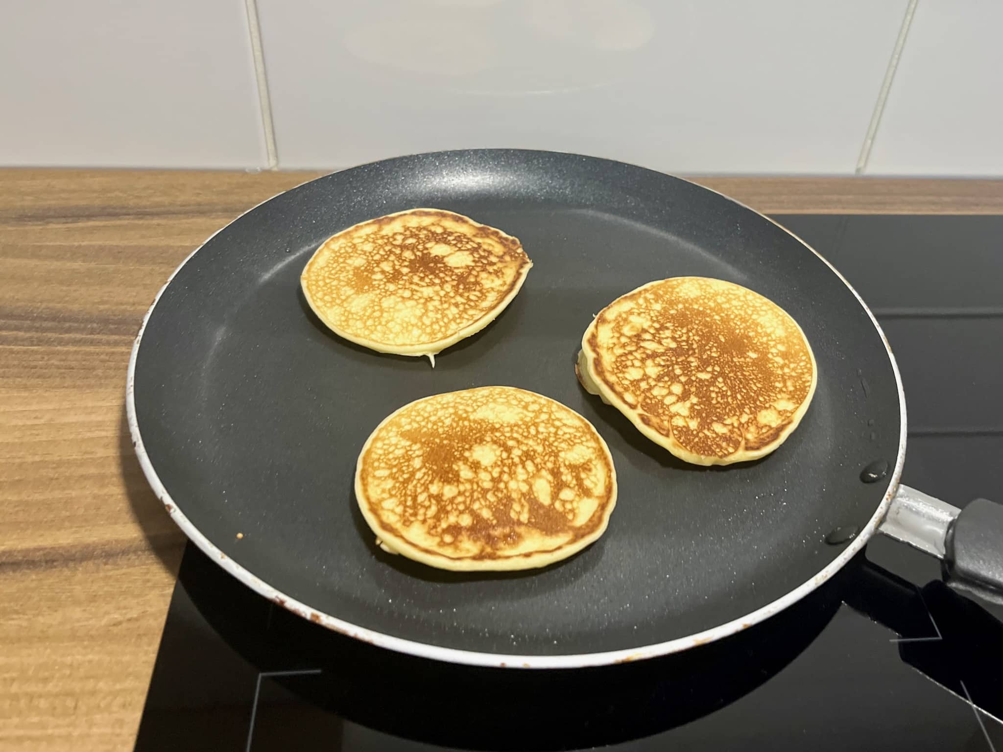 Pancaked in a pan nicely fryed on both sides