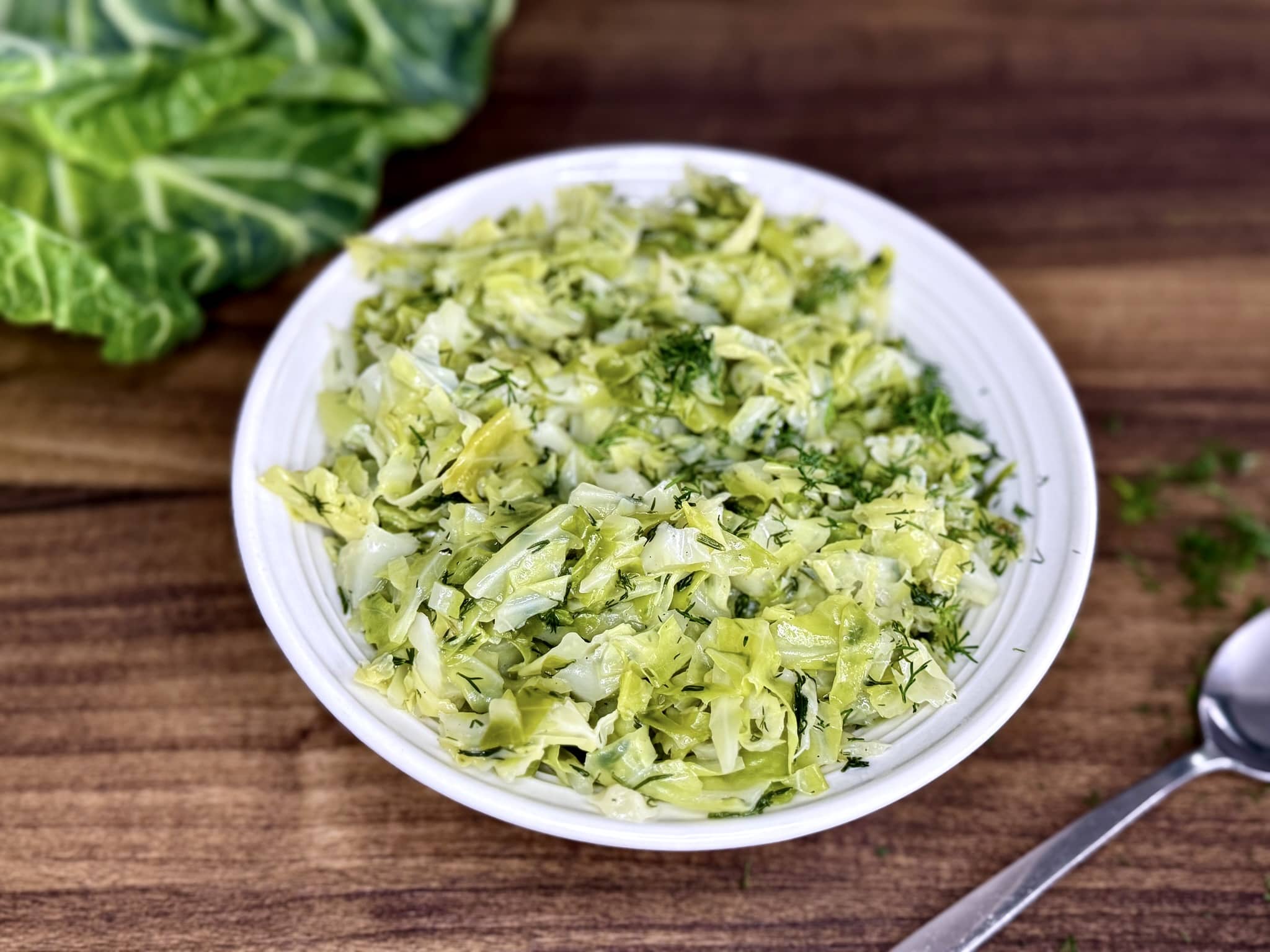 Braised Young Cabbage with Dill