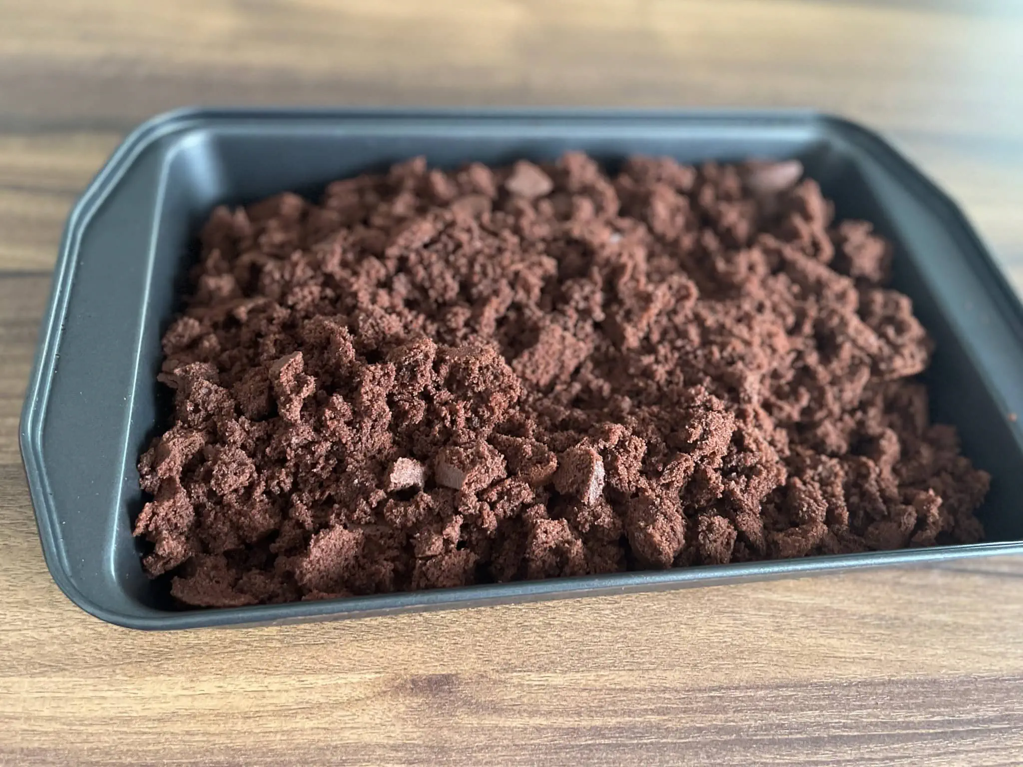 Chocolate Sponge Cake crumbles