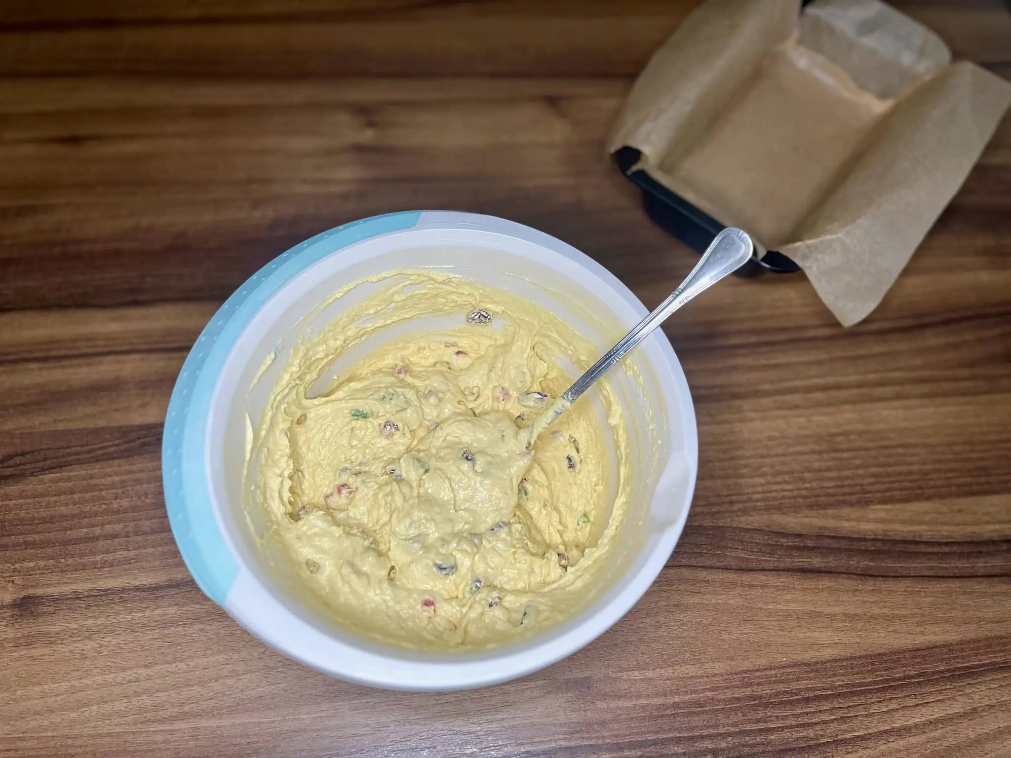All ingredients combined in a bowl