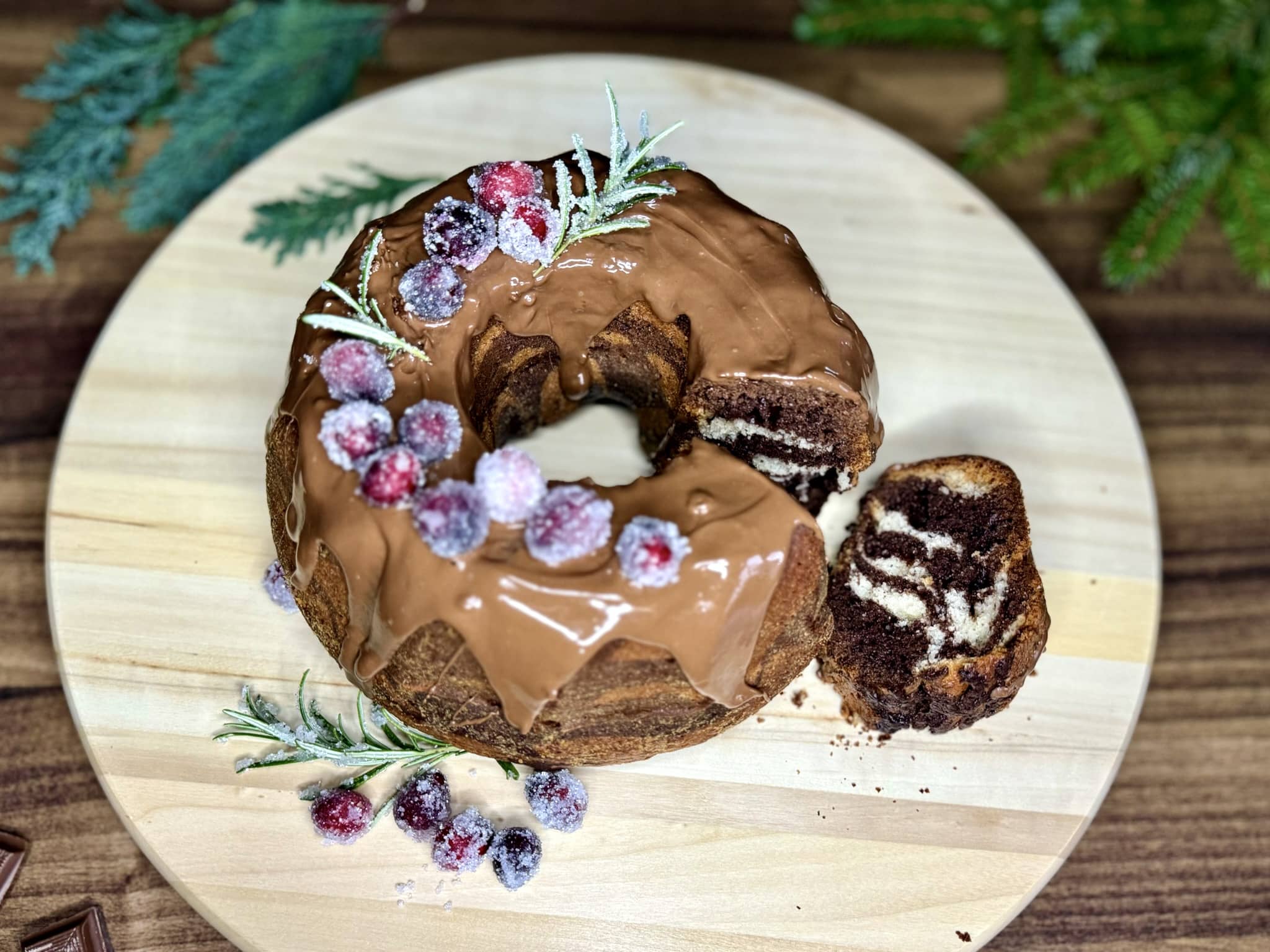Świąteczna Marmurkowa Babka
