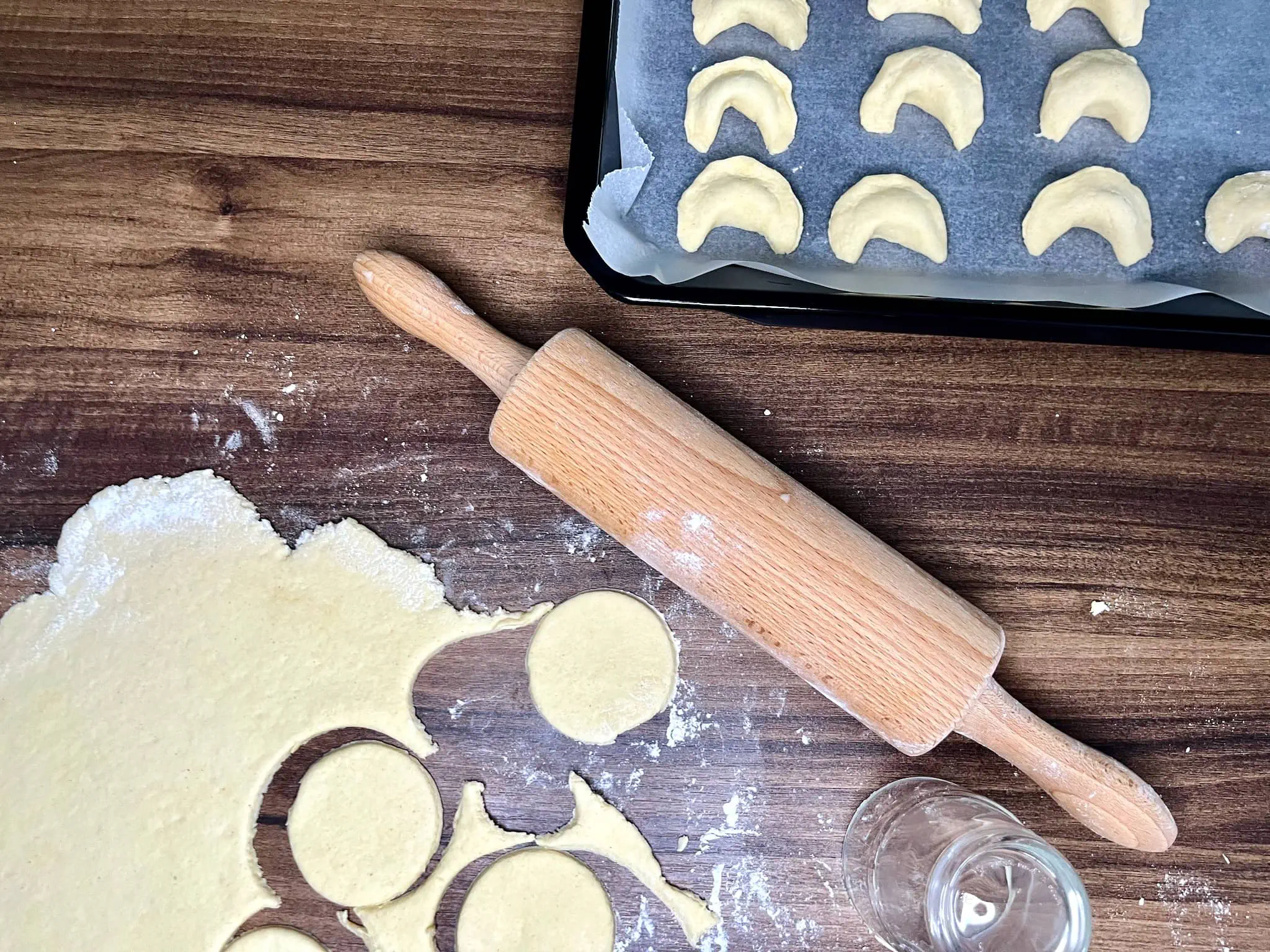 Rolling dough for cookies