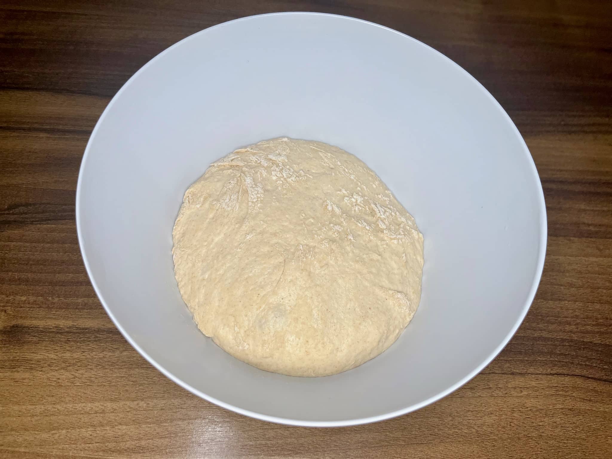 Well-kneaded dough doubled in size