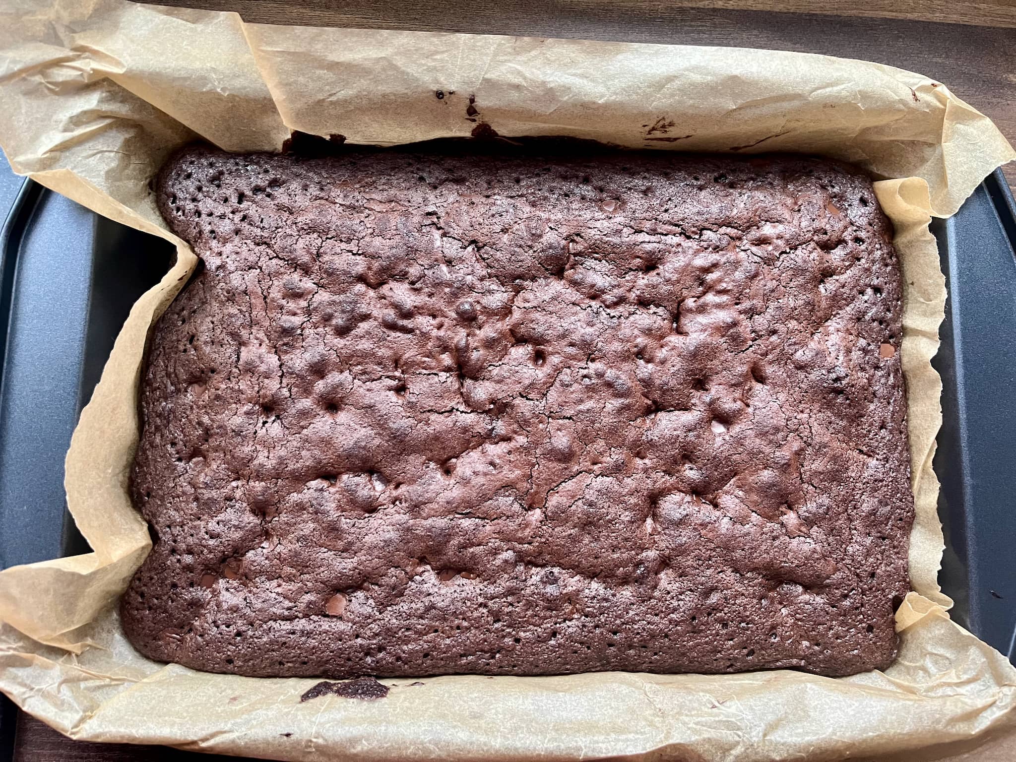Nut-Free Homemade Brownie - Baked