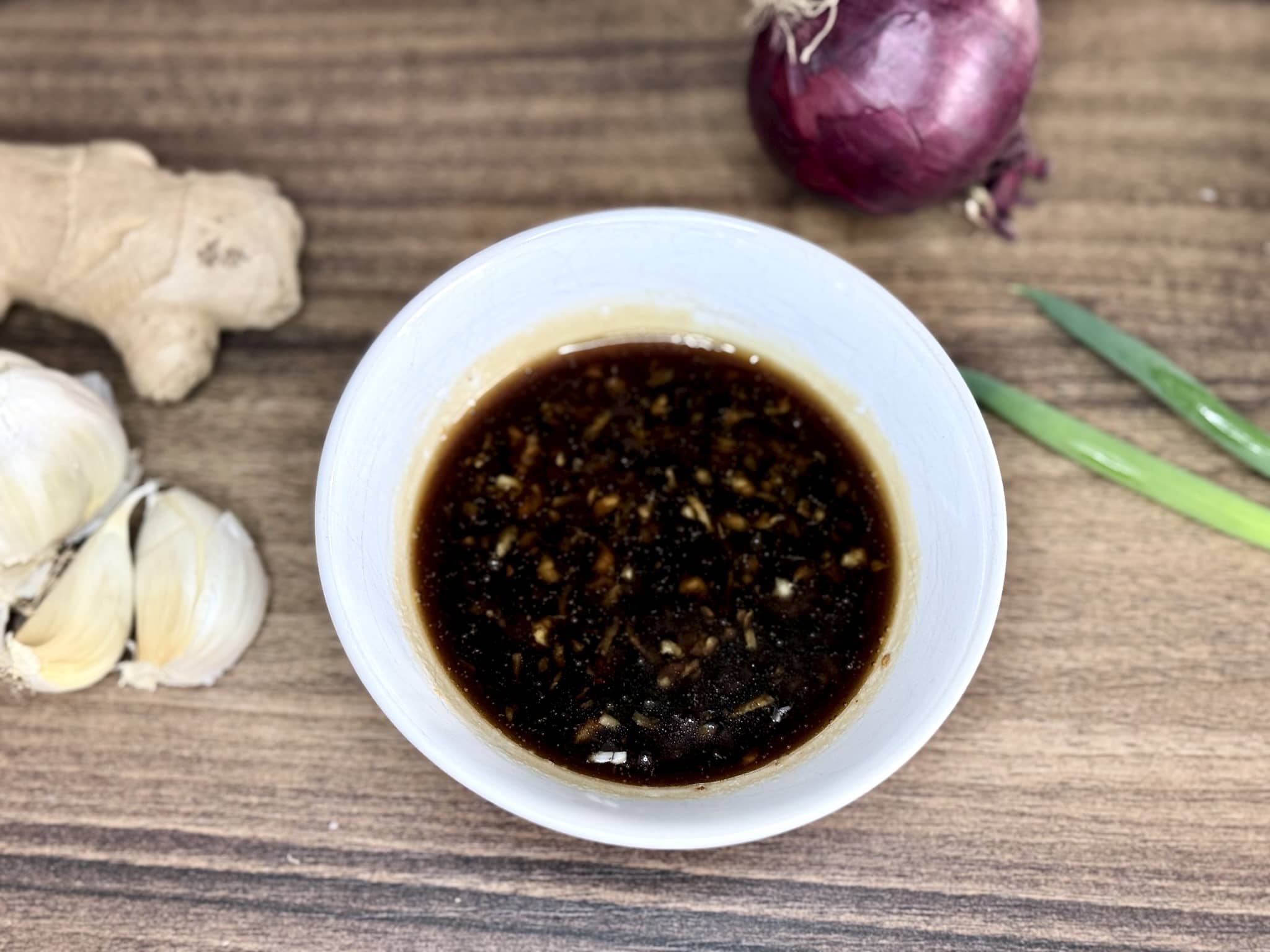 Marinade for Oriental Spiced Chicken Drumsticks in a bowl