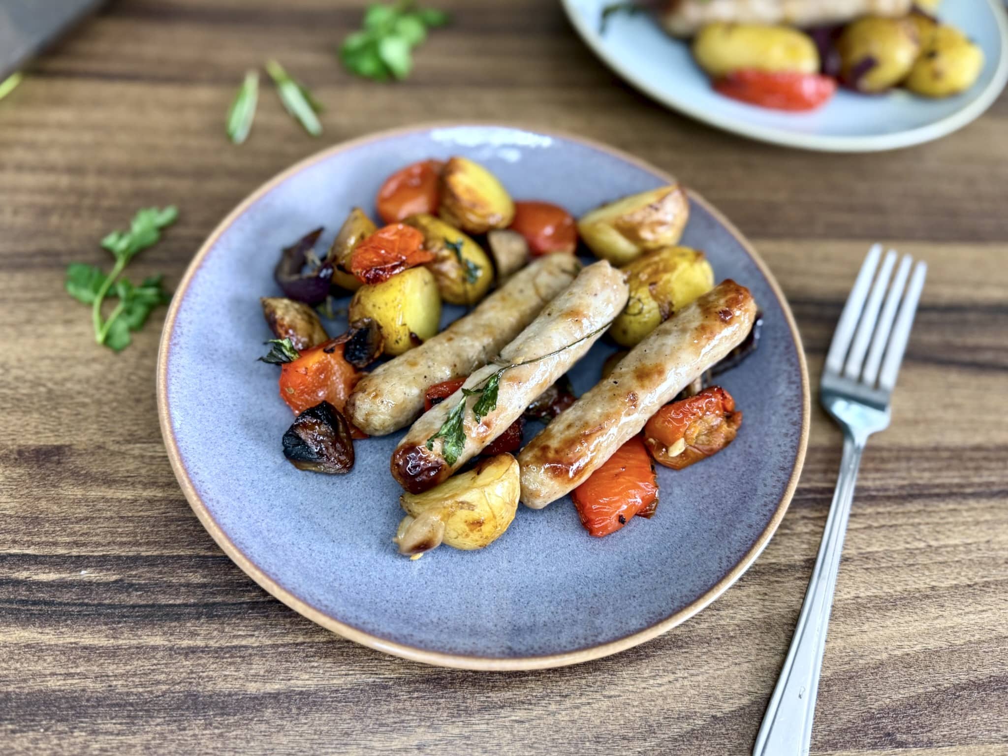 Roasted Sausage &amp; Veg Traybake