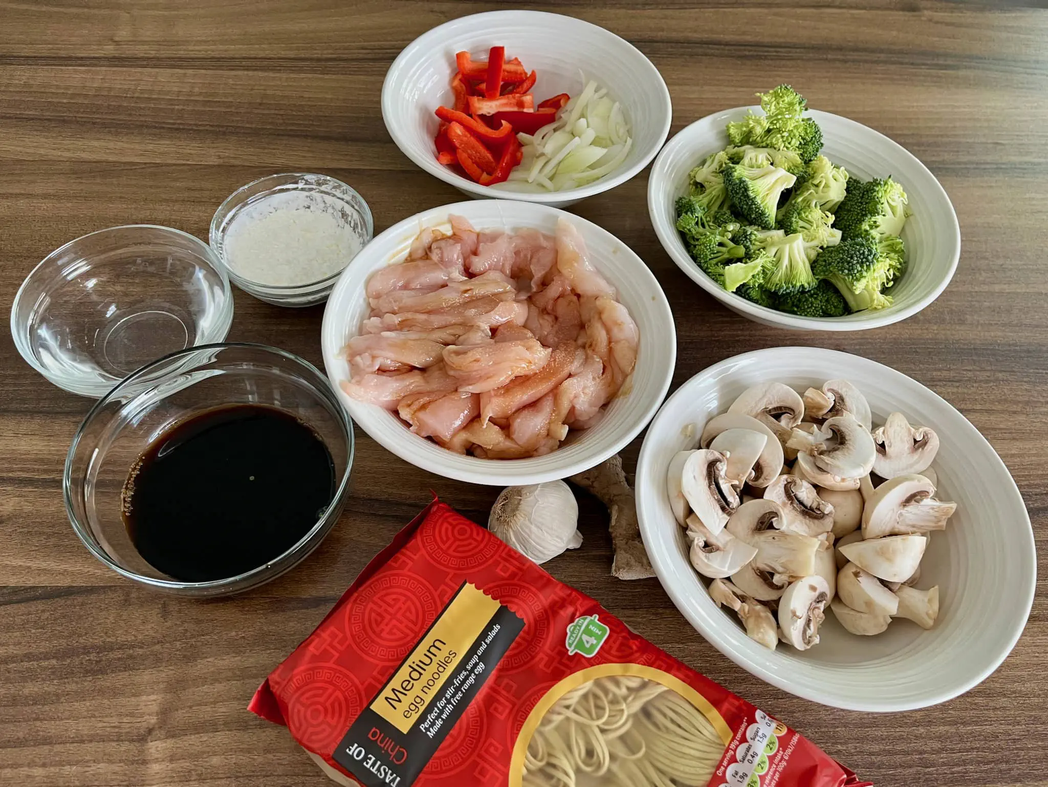 All ingredients prepared