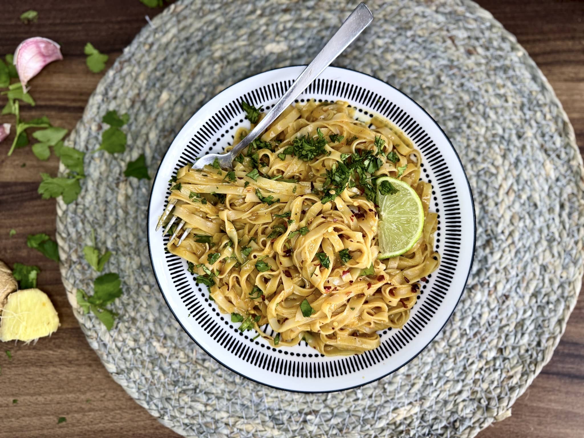 Thai Style Curry Rice Noodles